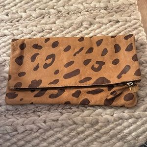 Clare V. folded leather clutch
